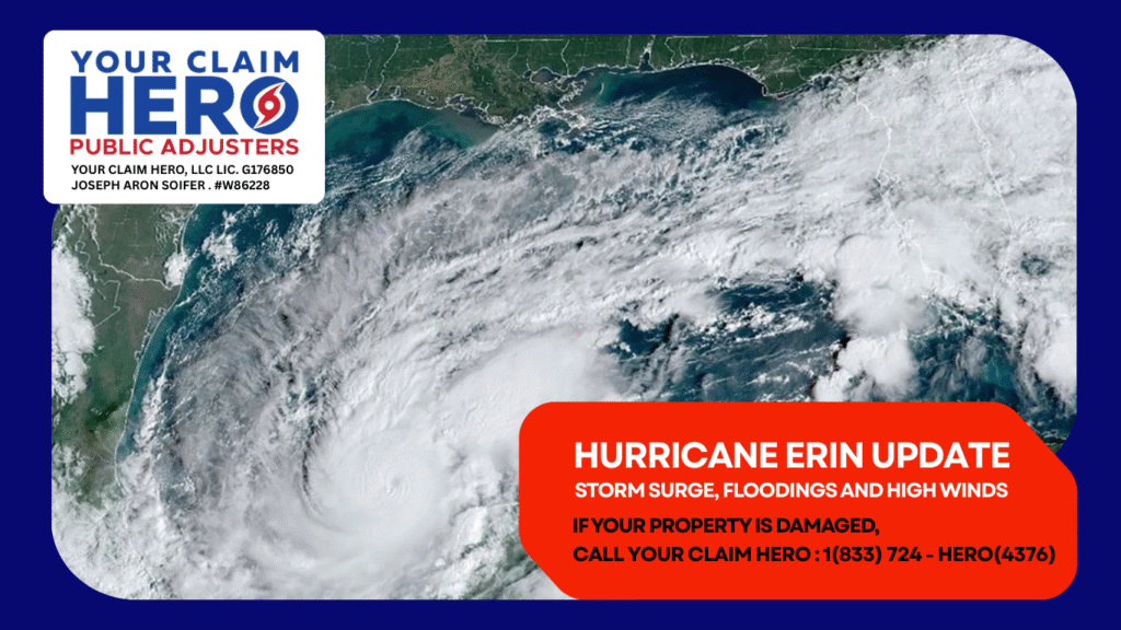 Hurricane Erin Update by your claim hero public adjusters
